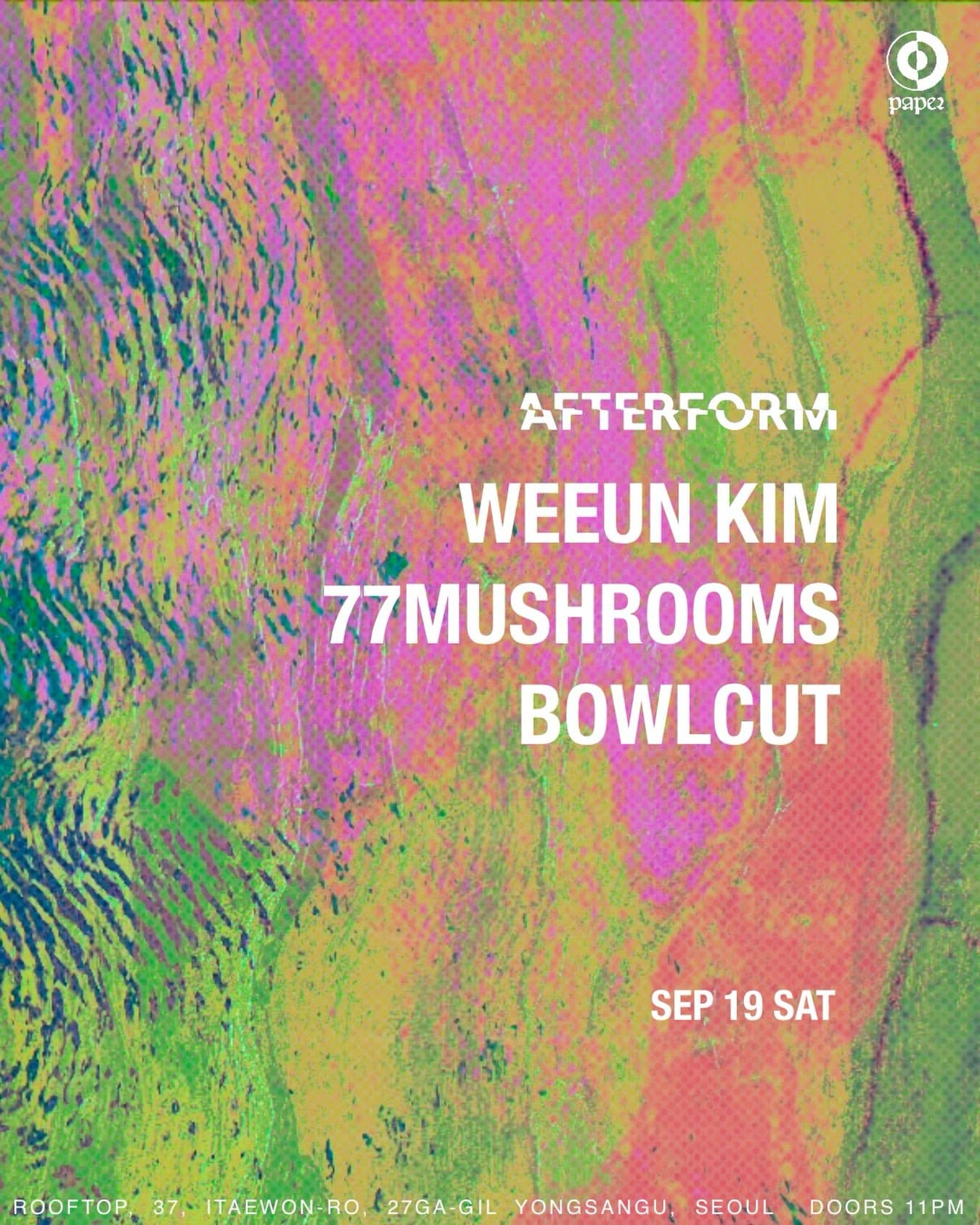 AFTERFORM invites 77MUSHROOMS