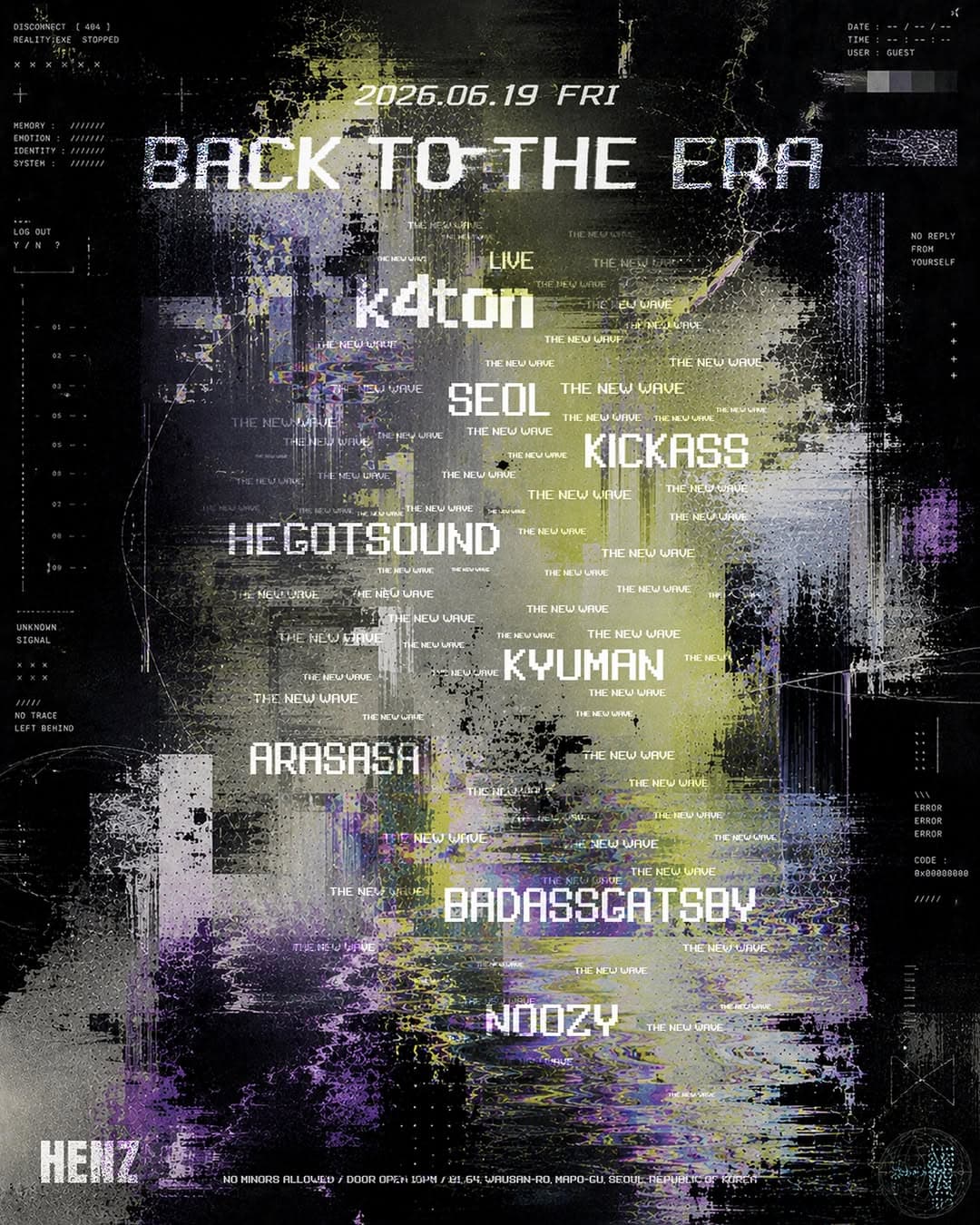 BACK TO THE ERA : THE NEW WAVE