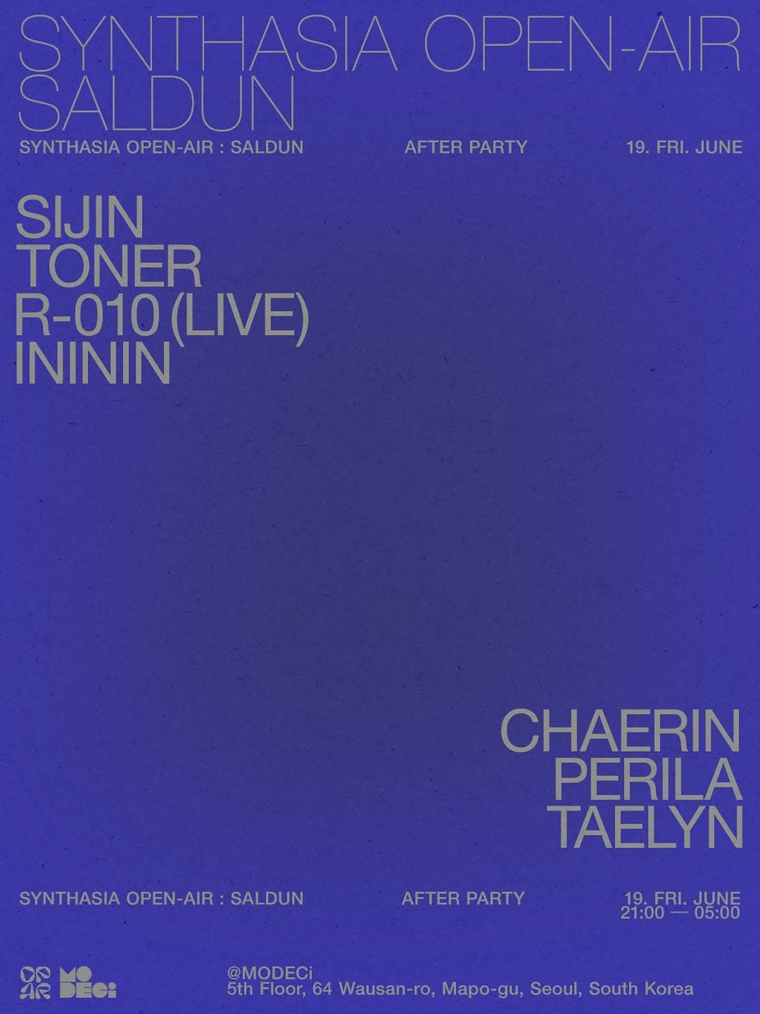 SYNTHASIA AFTER PARTY