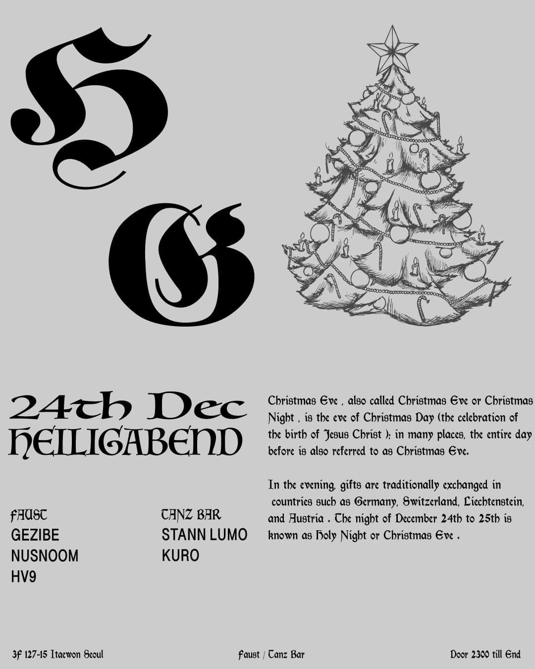 HEILIGABEND = X-mas eve