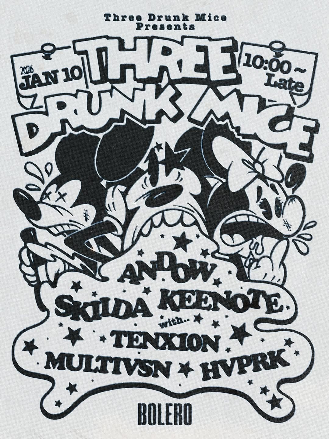 Three Drunk Mice