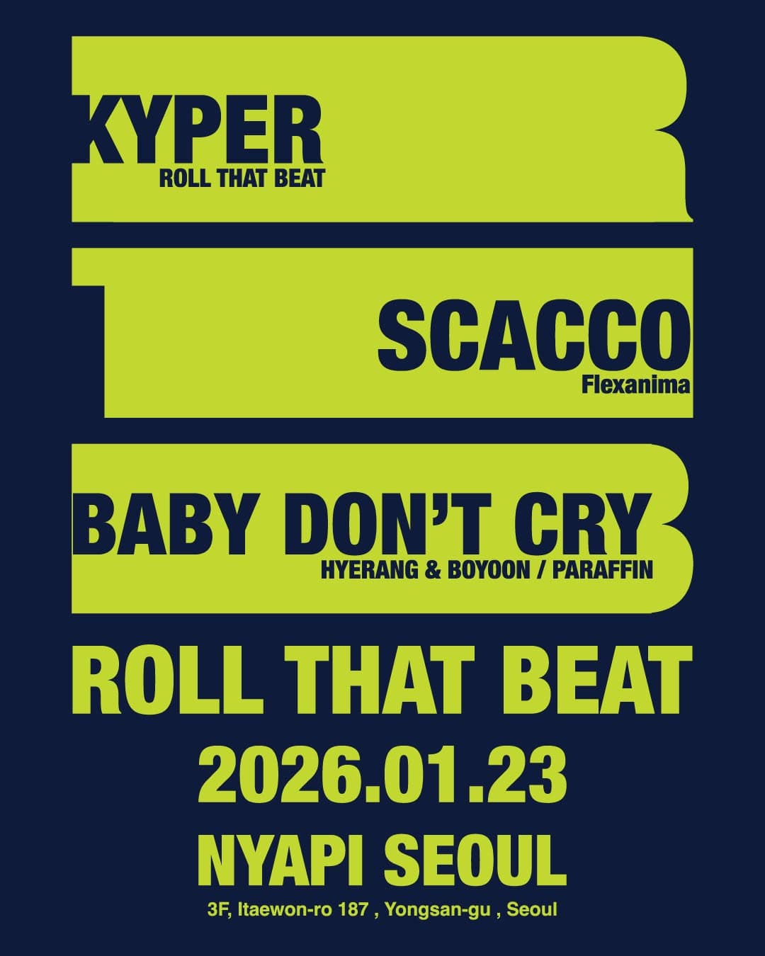 SCACCO in NYAPI SEOUL